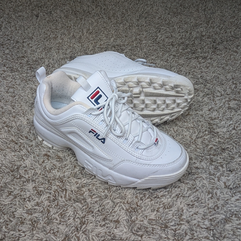 FILA White Disruptor Sneakers